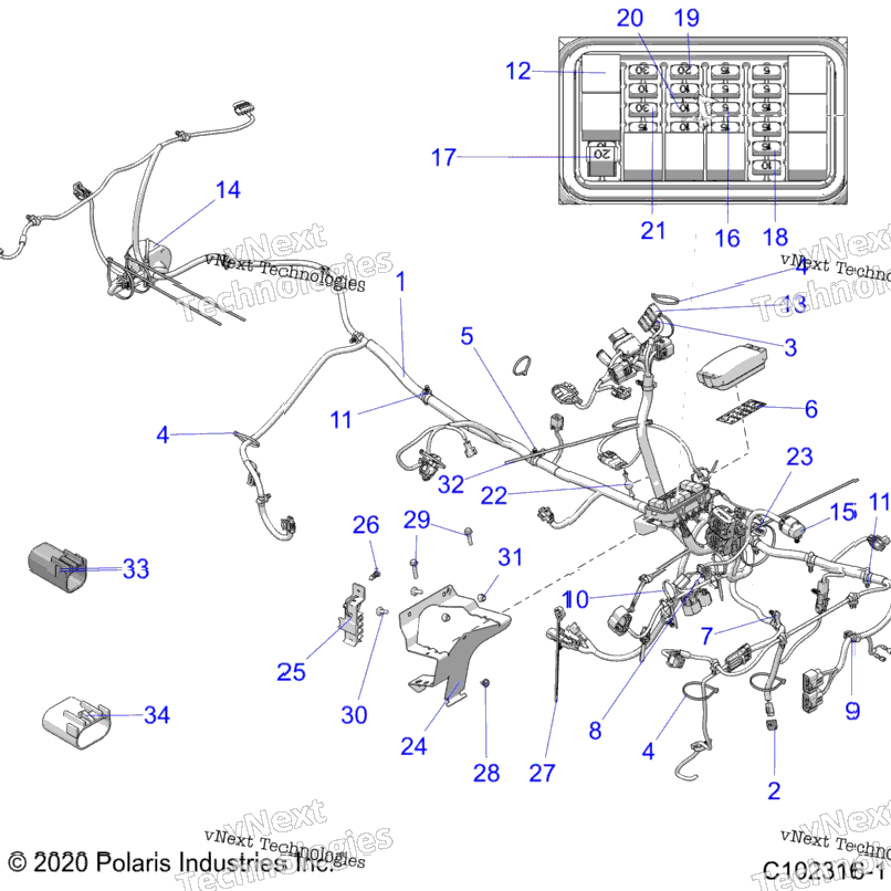 Electrical, Main Wire Harness