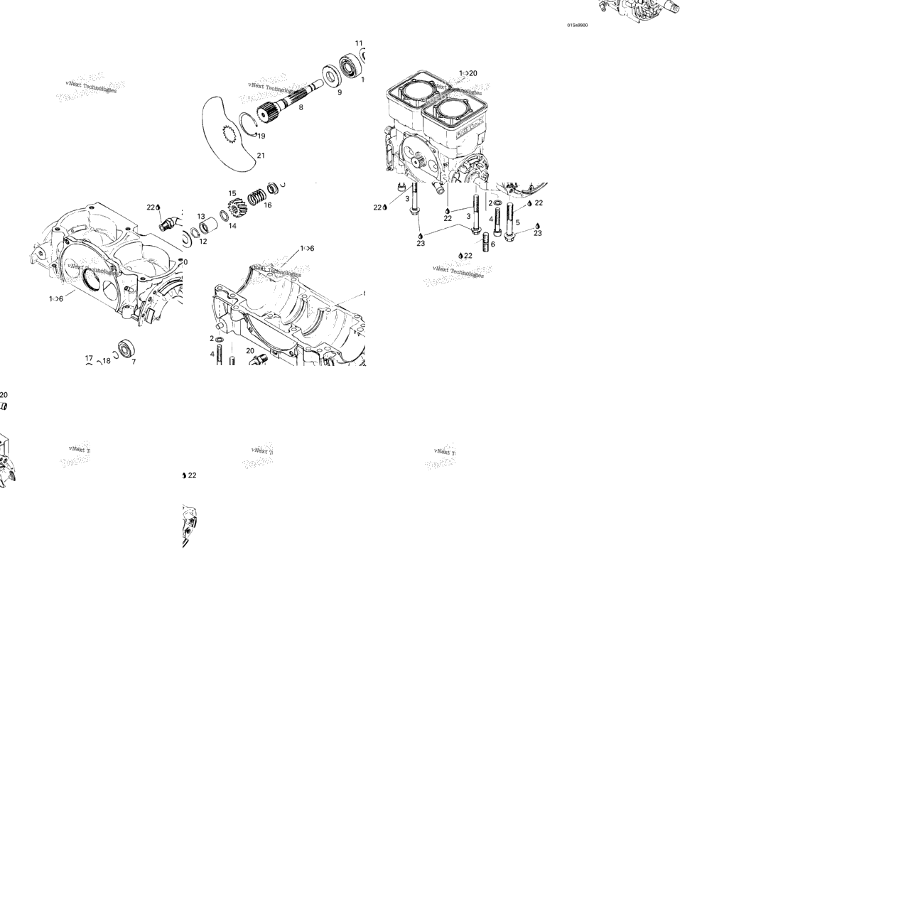 Crankcase, Rotary Valve