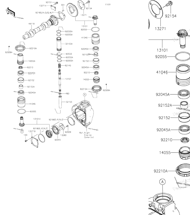 Camshaft(S)/Bevel Gear