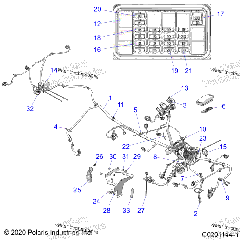 Electrical, Main Wire Harness