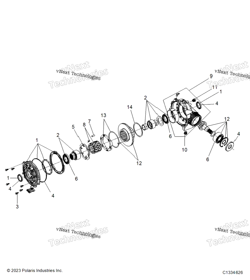 Drive Train, Front Gearcase
