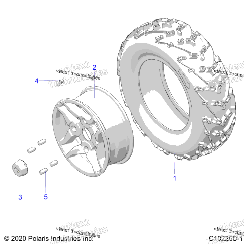 Wheels, Front Tire A22ses57c9/Ck/F9/Fk