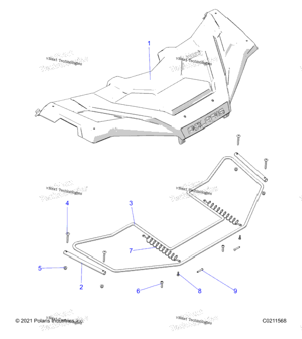 Body, Front Storage Cover