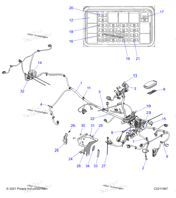 Electrical, Main Wire Harness