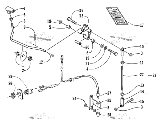 Reverse Shift Lever Assembly