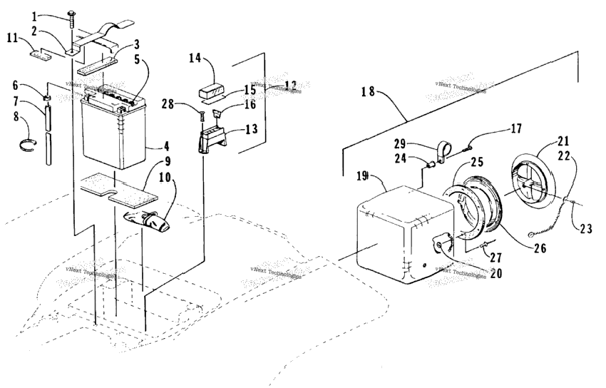 Storage Box And Battery Assembly