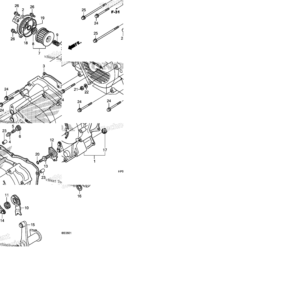 Front Crankcase Cover (Trx500fm/Fpm)