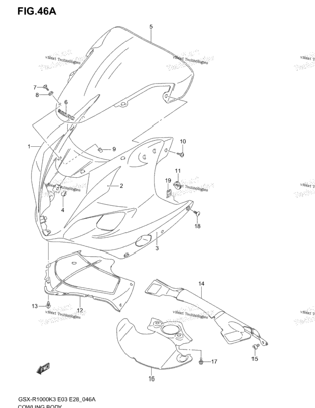Cowling Body (Gsx-R1000k4)