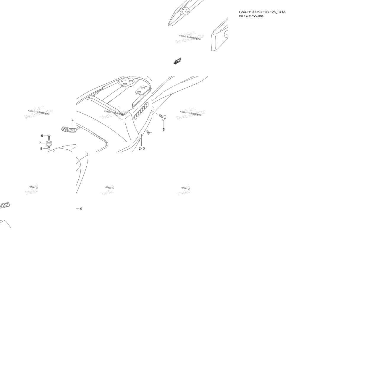 Frame Cover (Gsx-R1000k4)
