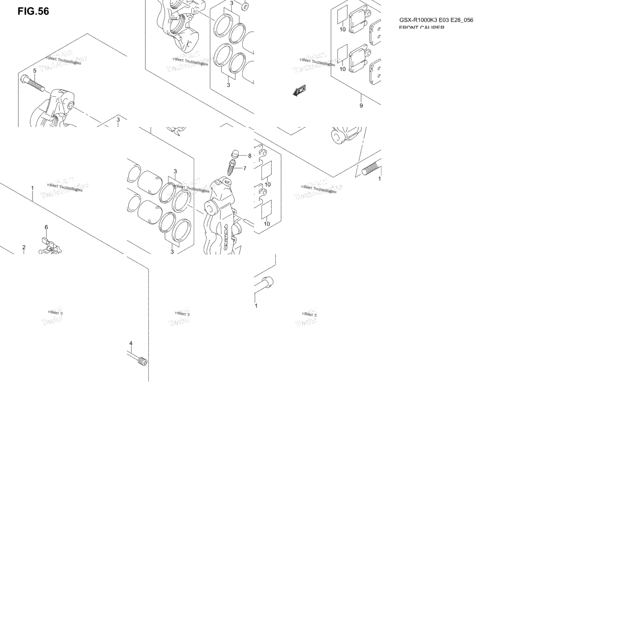 Front Caliper (Model K3)