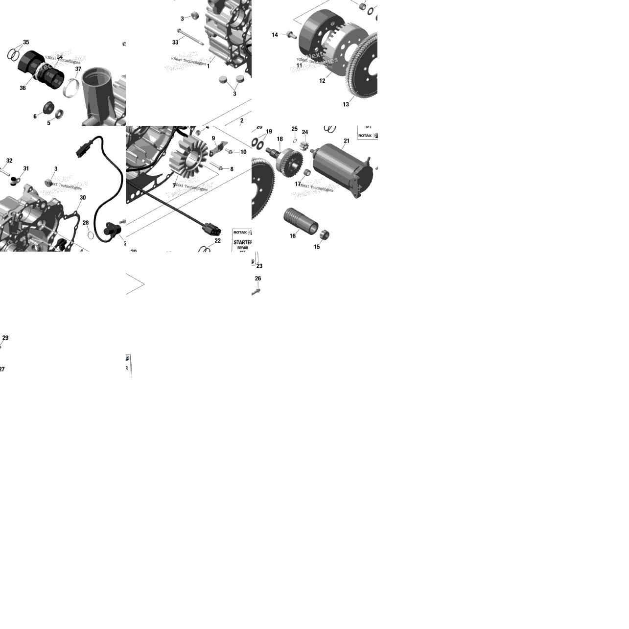 Rotax - Magneto And Electric Starter No Idf