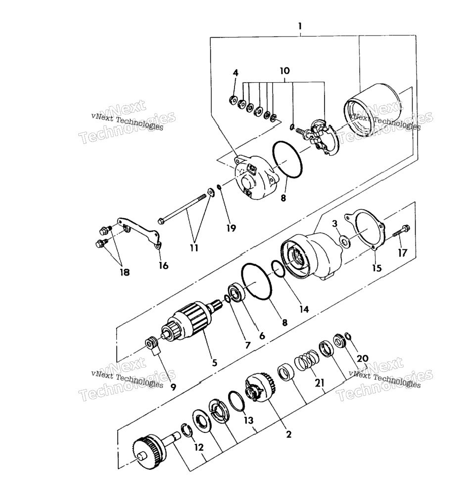Starting Motor Assembly 350 4X4 / W928139