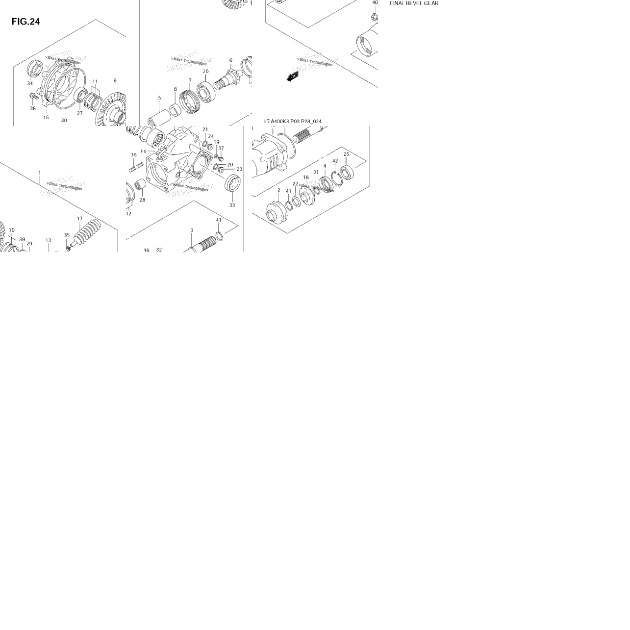Final Bevel Gear (Rear)(Model K3)