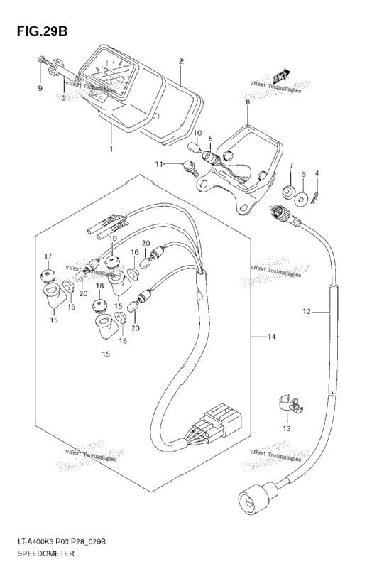 Speedometer (Model K6/K7)