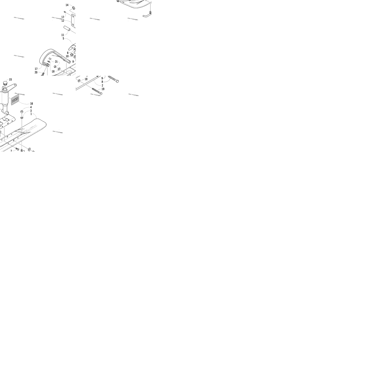 Ski And Spindle Assembly