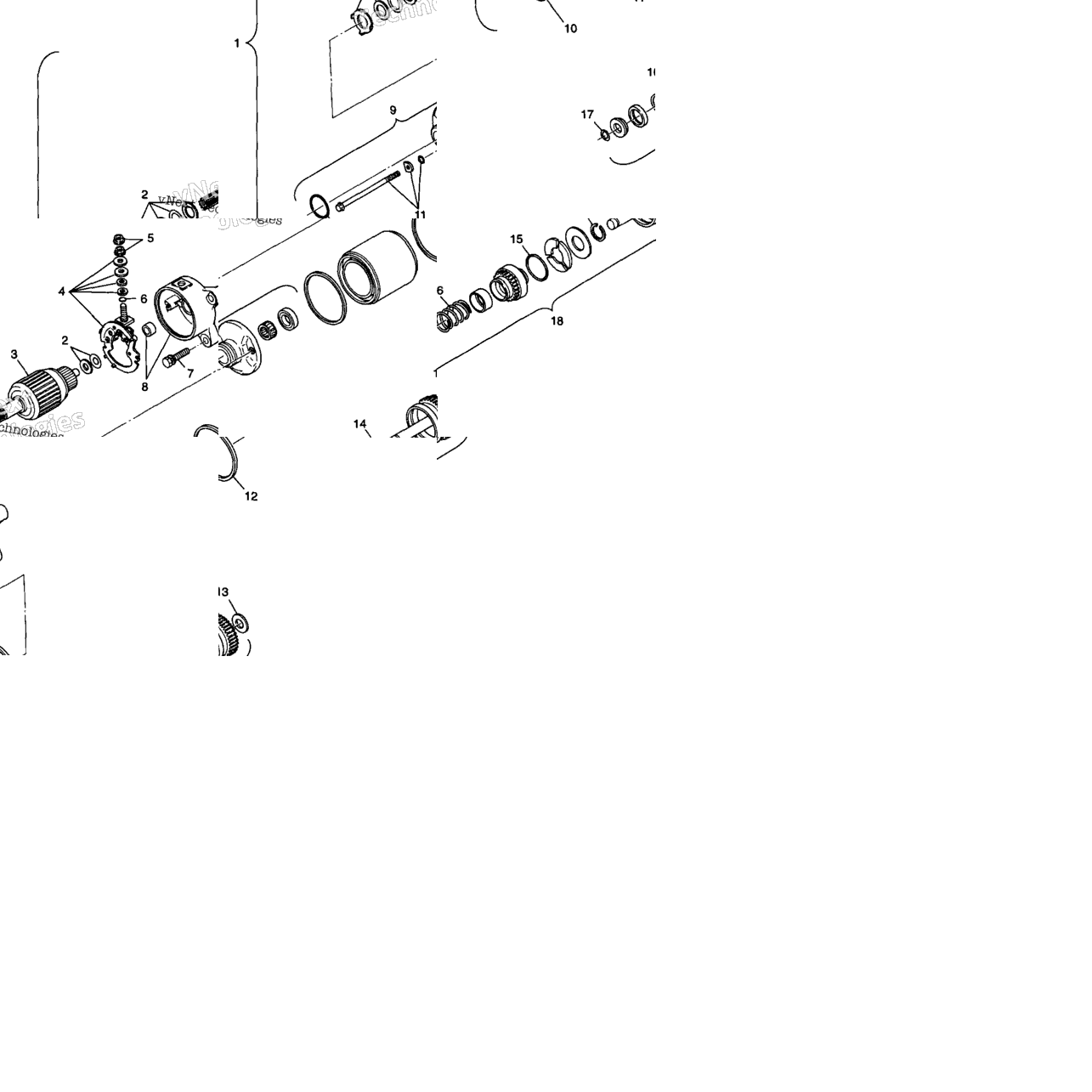Starting Motor W98h50a(D)(E)(F) (4950135013E005)