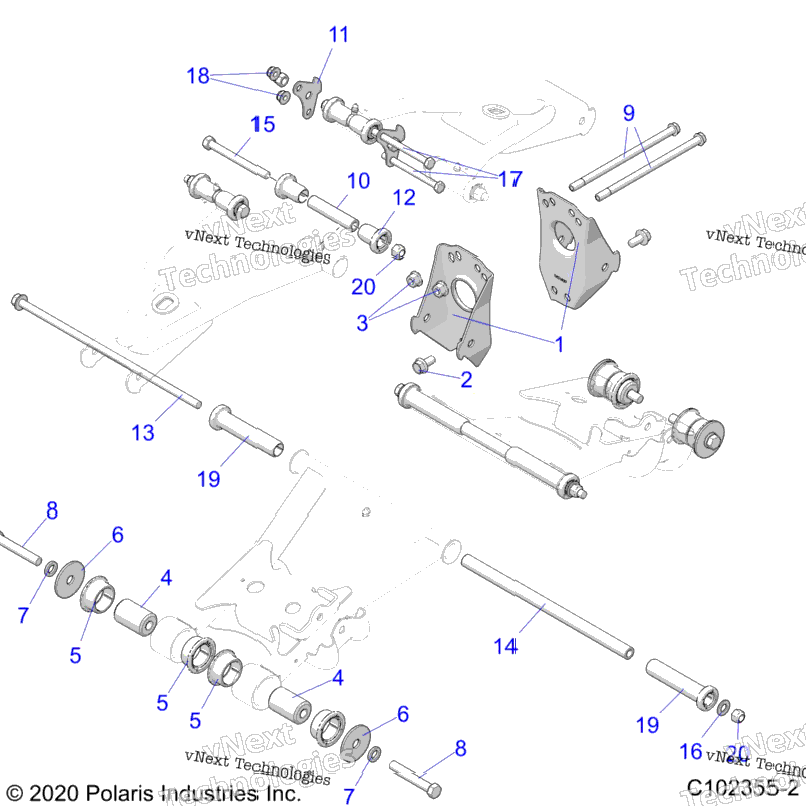 Suspension, Middle Control Arm Mounting