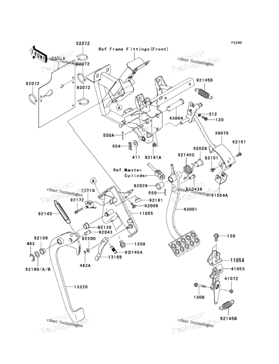 Brake Pedal/Throttle Lever