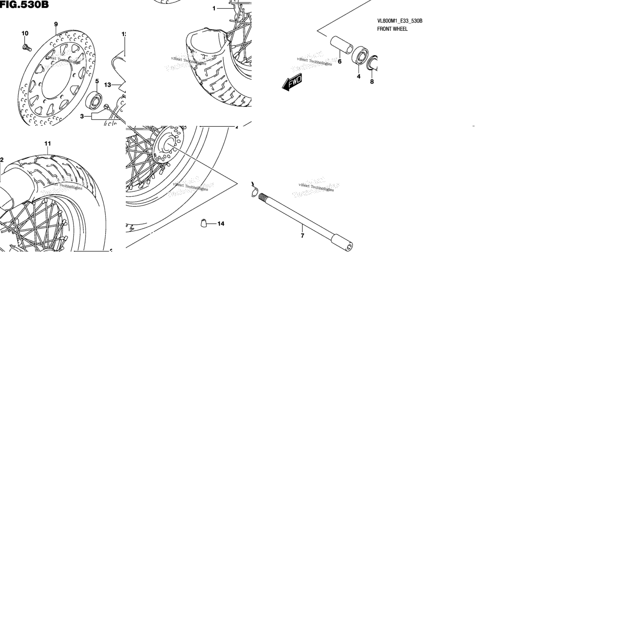 Front Wheel (Vl800t)