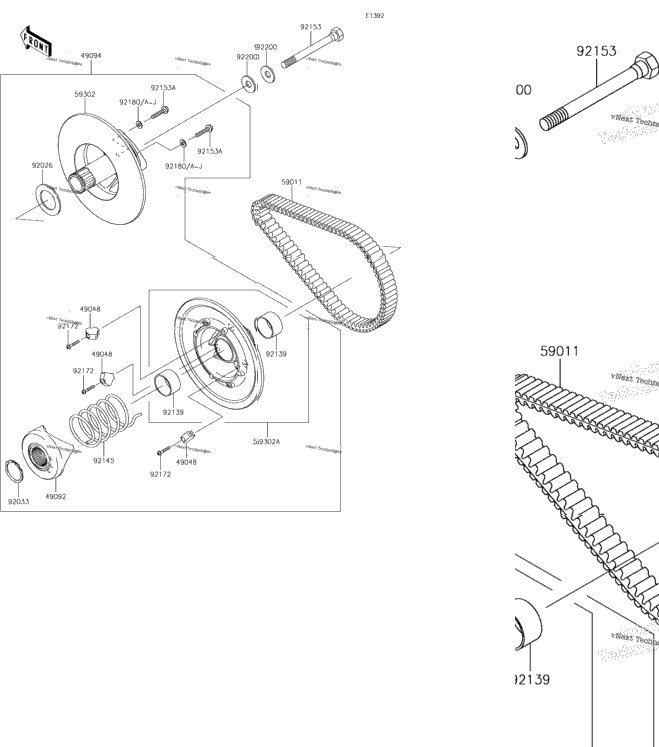 Driven Converter/Drive Belt