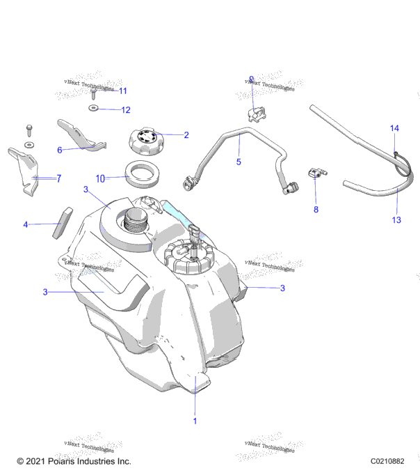 Fuel System, Fuel Tank Asm