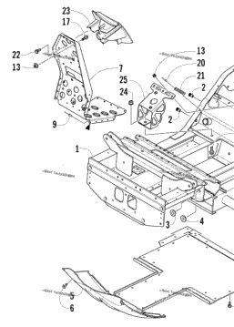 Front Frame And Footrest Assembly
