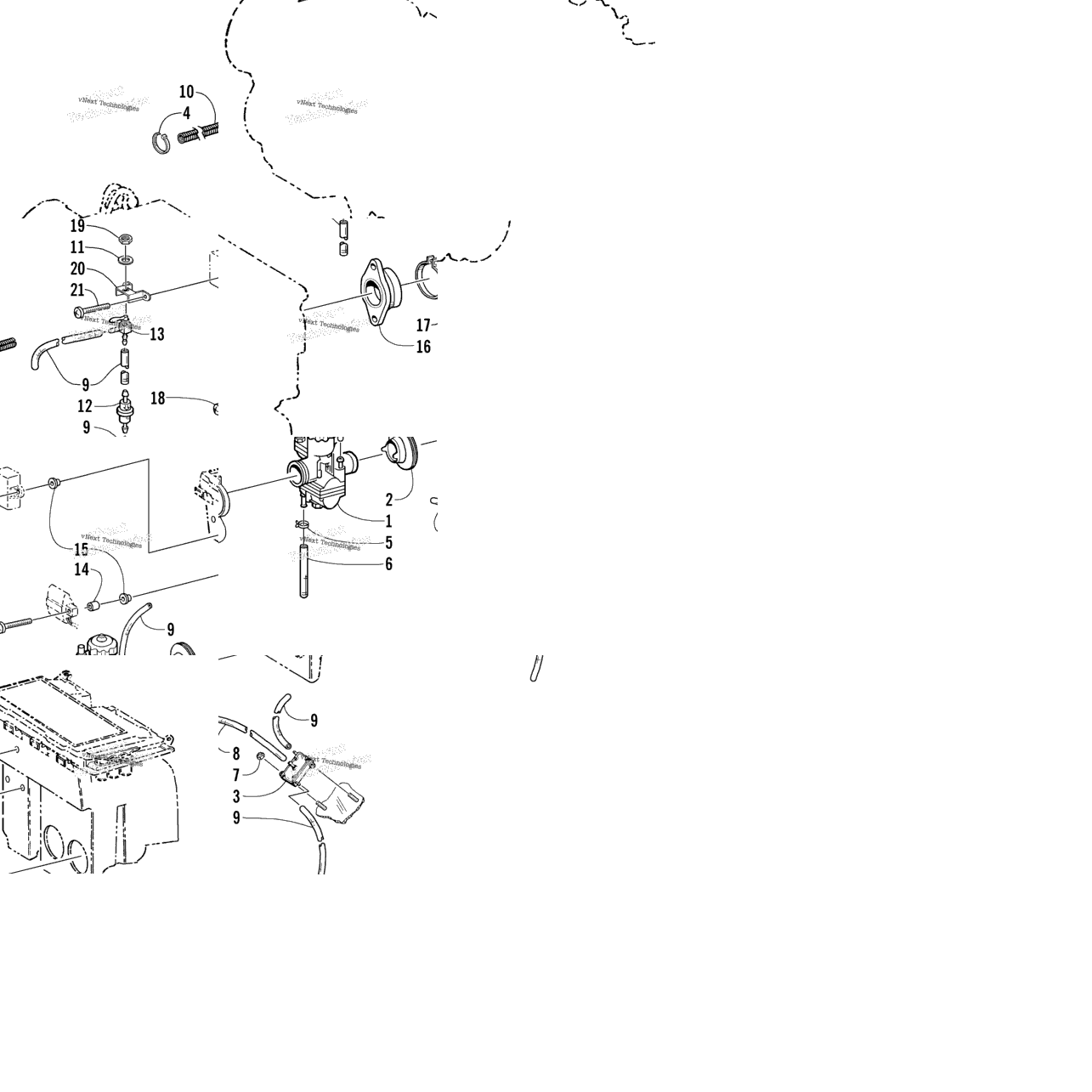 Carburetor And Fuel Pump Assembly