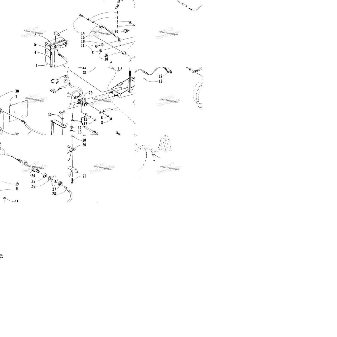 Battery, Solenoid, And Cables