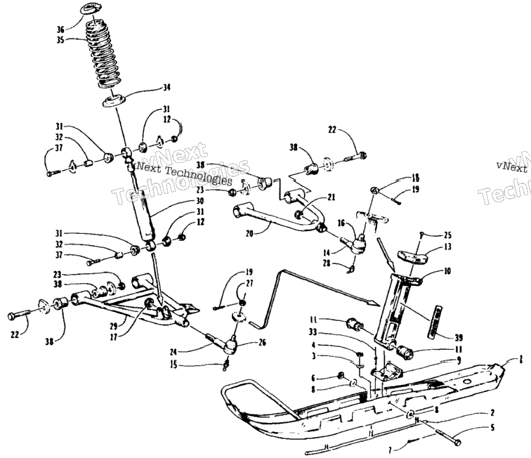 Ski And Front Suspension