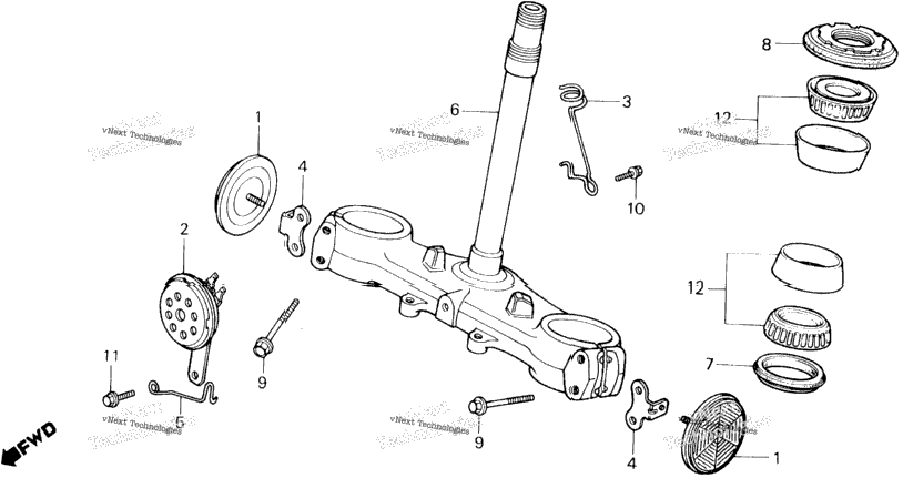Steering Stem + Horn
