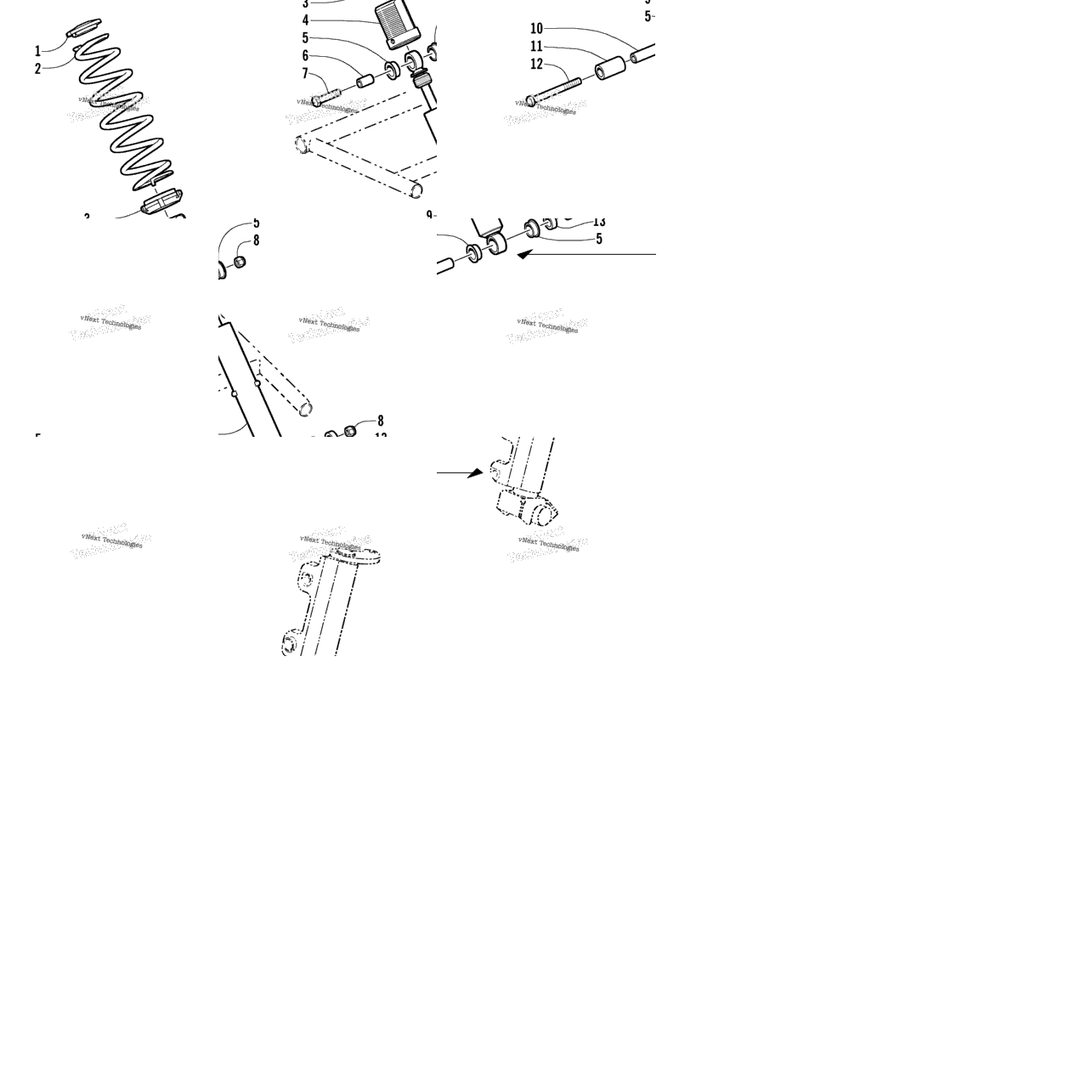 Front Suspension Shock Absorber Assembly