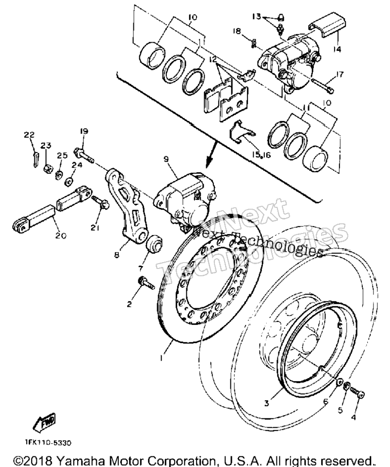 Rear Brake Caliper