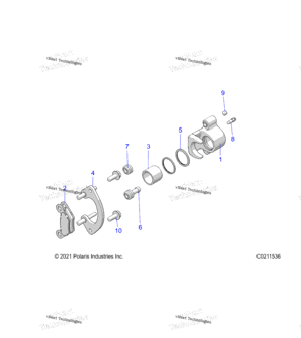 Brakes, Front Caliper A22sge95fn/S95cn/S95fn