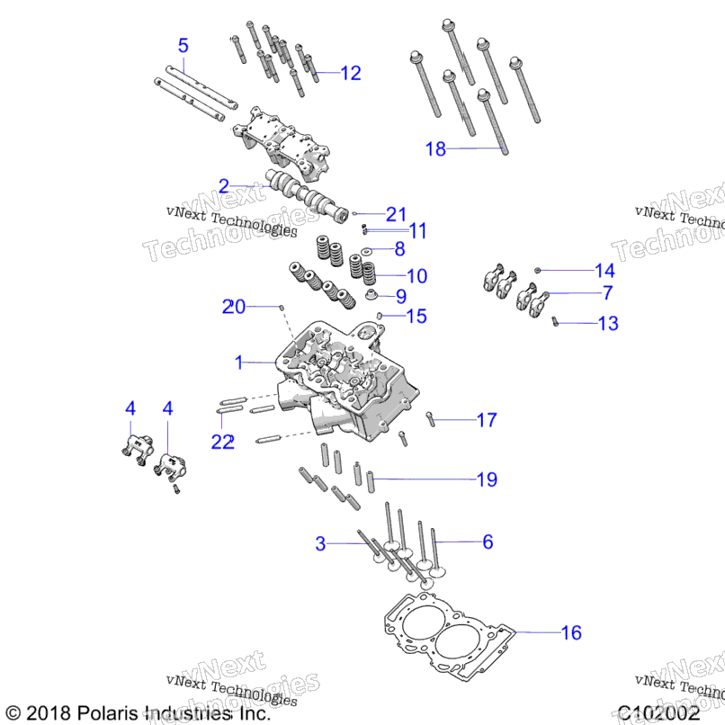Engine, Cylinder Head, Cam & Valves A22sge95fn/S95cn/S95fn