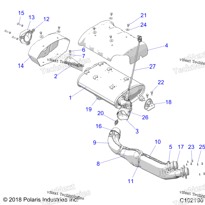 Engine, Exhaust A22sge95fn/S95cn/S95fn
