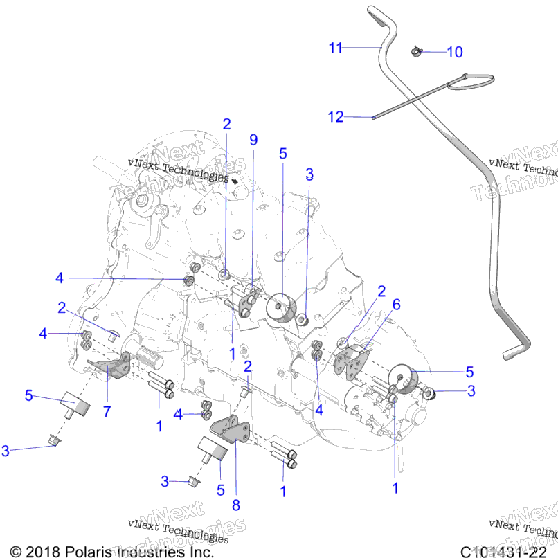 Engine, Transmission Mounting & Long Block A22sge95fn/S95cn/S95fn