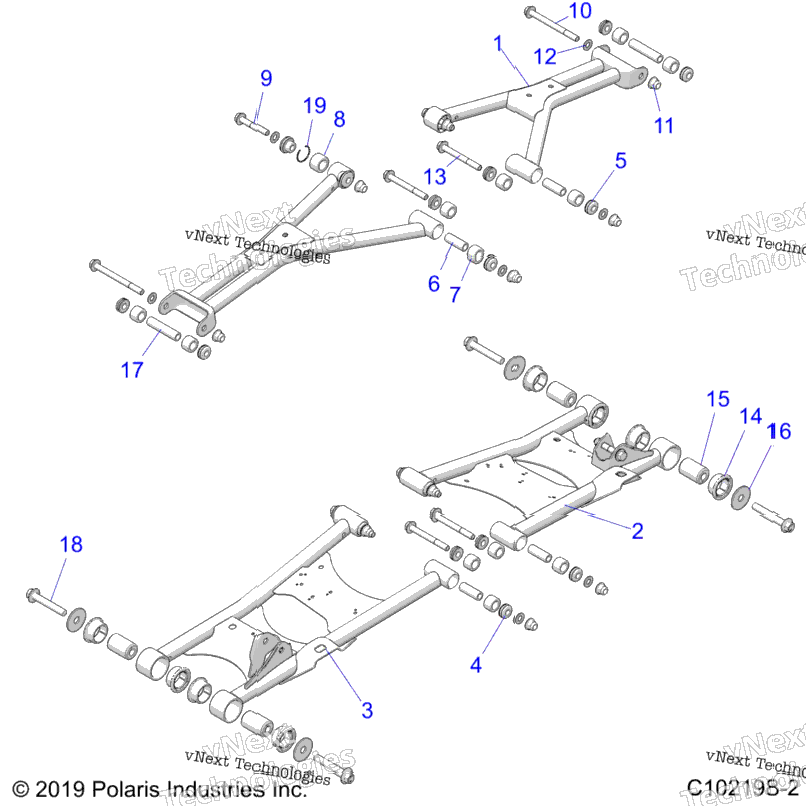 Suspension, Rear A22sge95fn/S95cn/S95fn