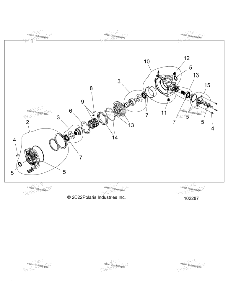Drive Train, Front Gearcase Internals