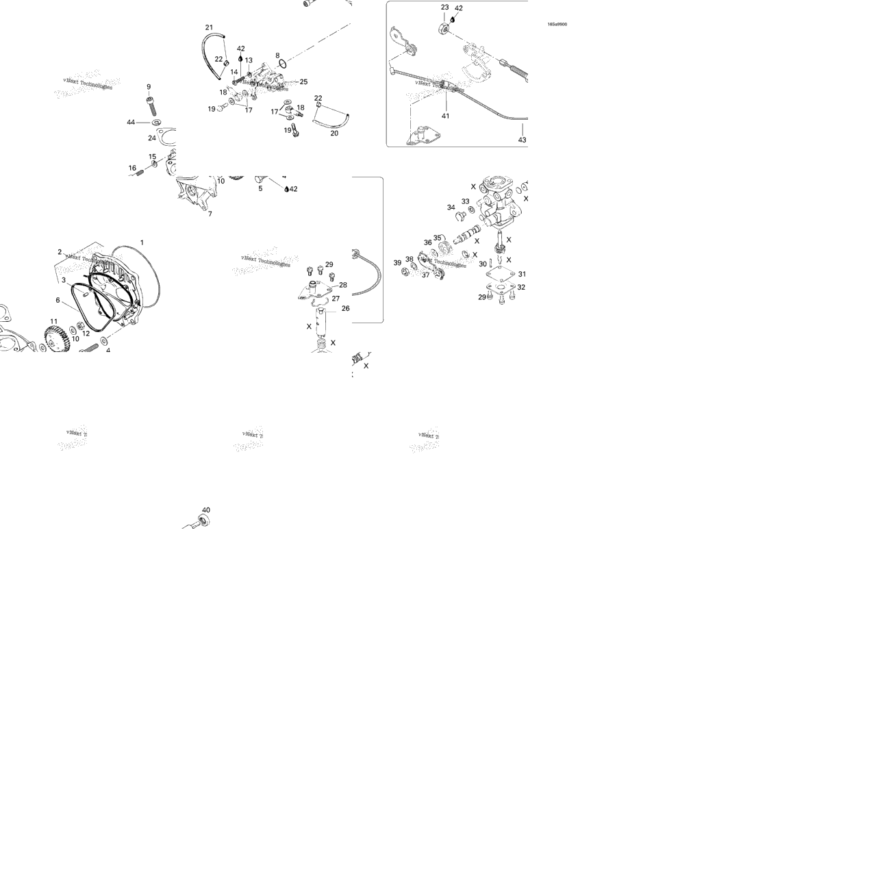 Oil Injection System, Oil Pump, Rotary Valve