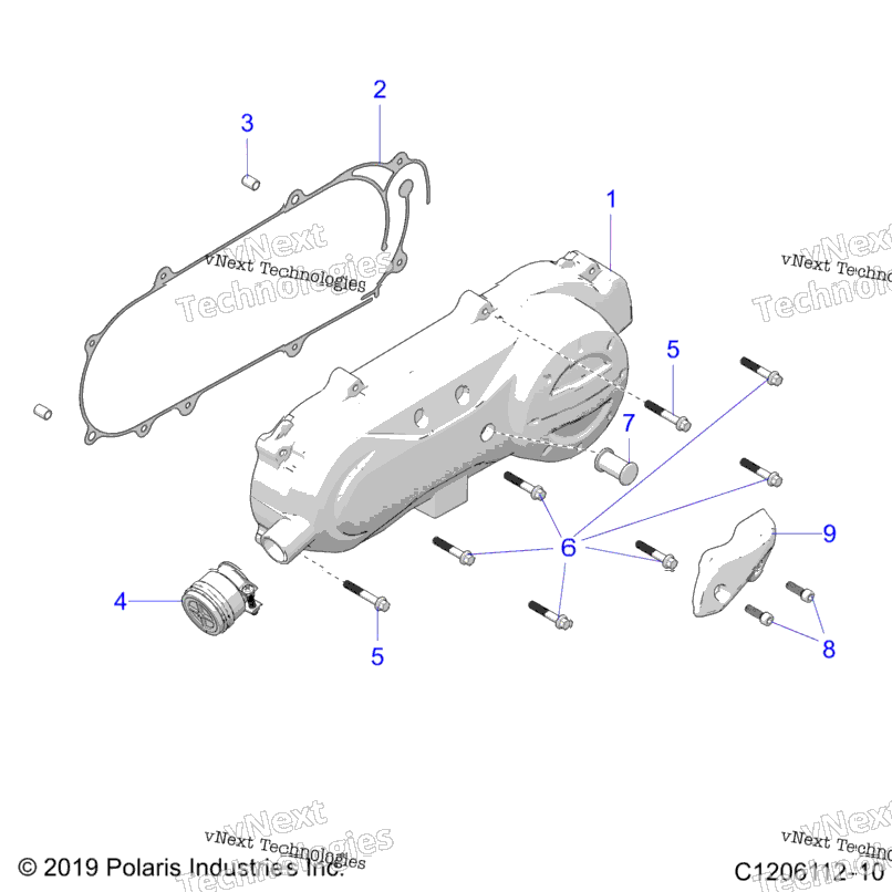 Drive Train, Clutch Cover And Ducting