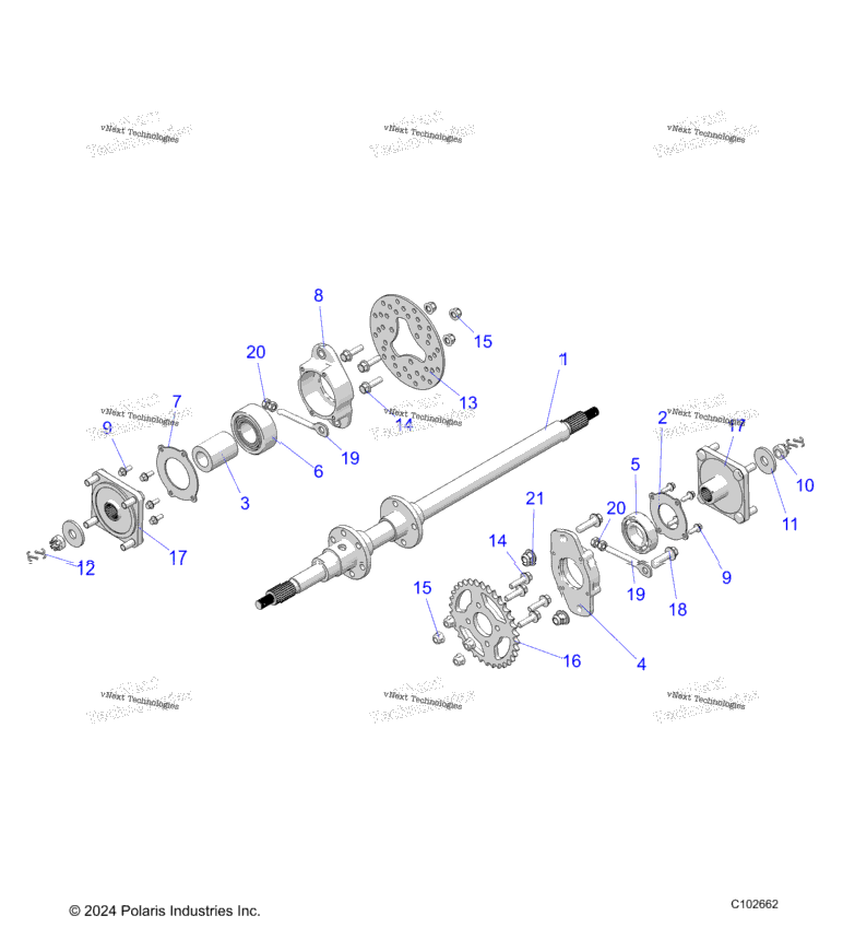 Suspension, Rear Axle,Bearing, Disc And Hub A22hbbo7b3/B7
