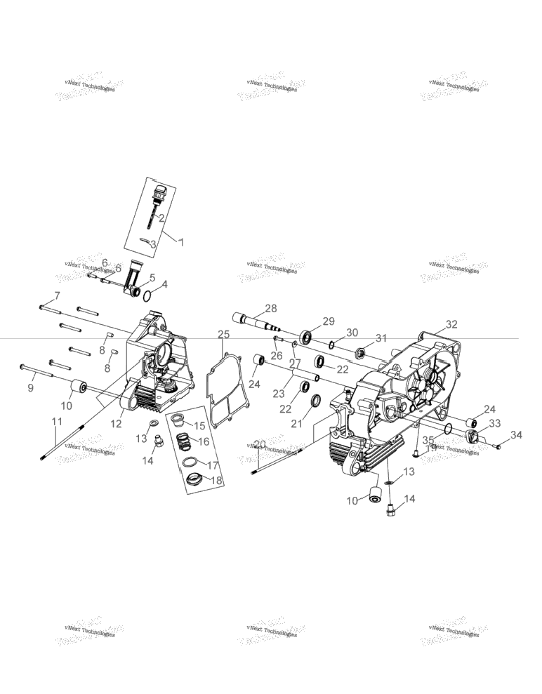 Engine, Crankcase