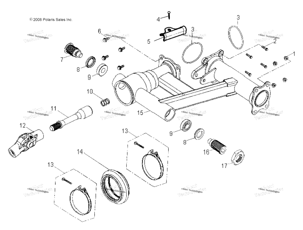 Chassis, Rear Swing Arm A22yap20n4