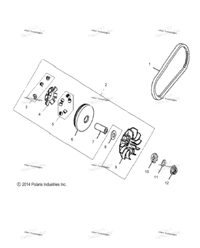Drive Train, Primary Clutch A22yap20n4