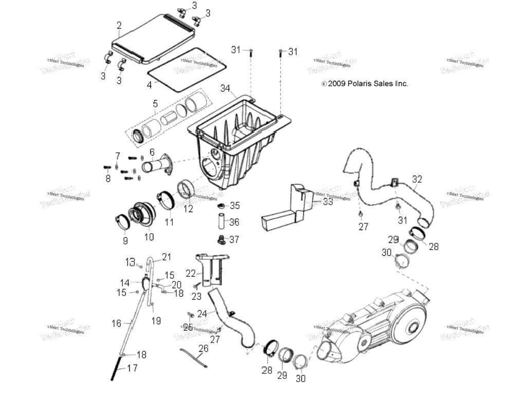 Engine, Air Intake System A22yap20n4