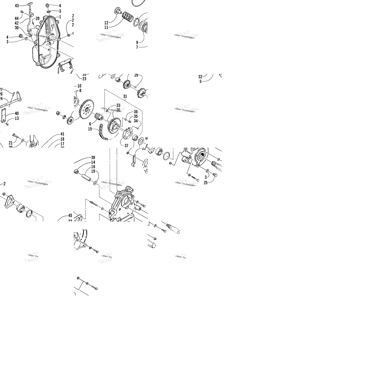 Drive/Reverse Dropcase Assembly (Optional)