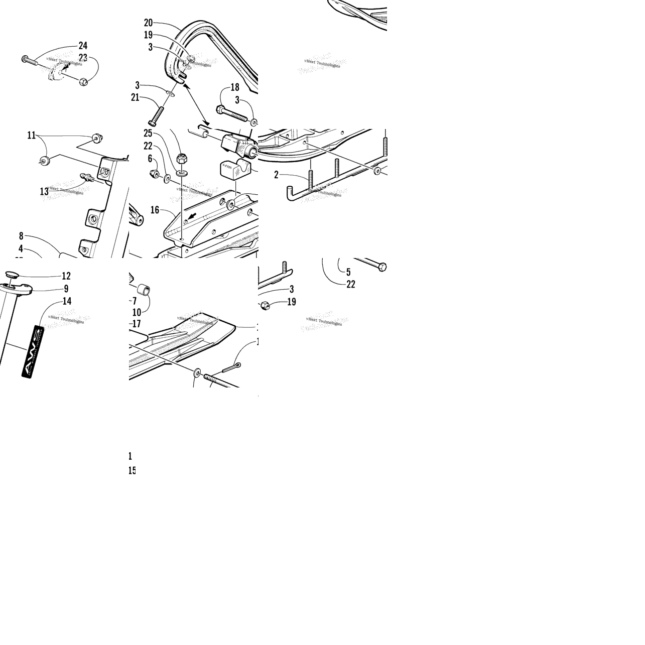 Ski And Spindle Assembly