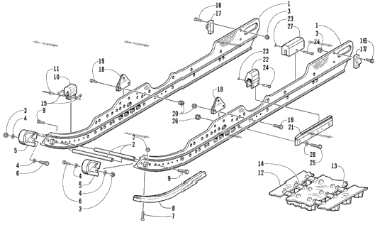 Slide Rail And Track Assembly