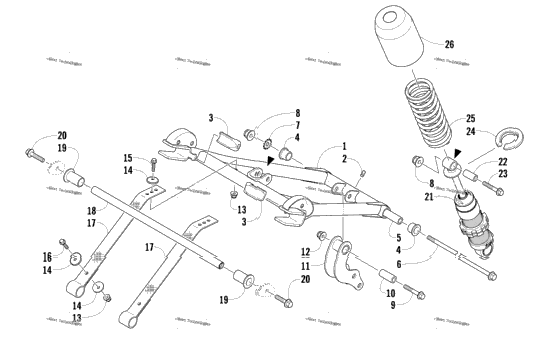 Rear Suspension Front Arm Assembly