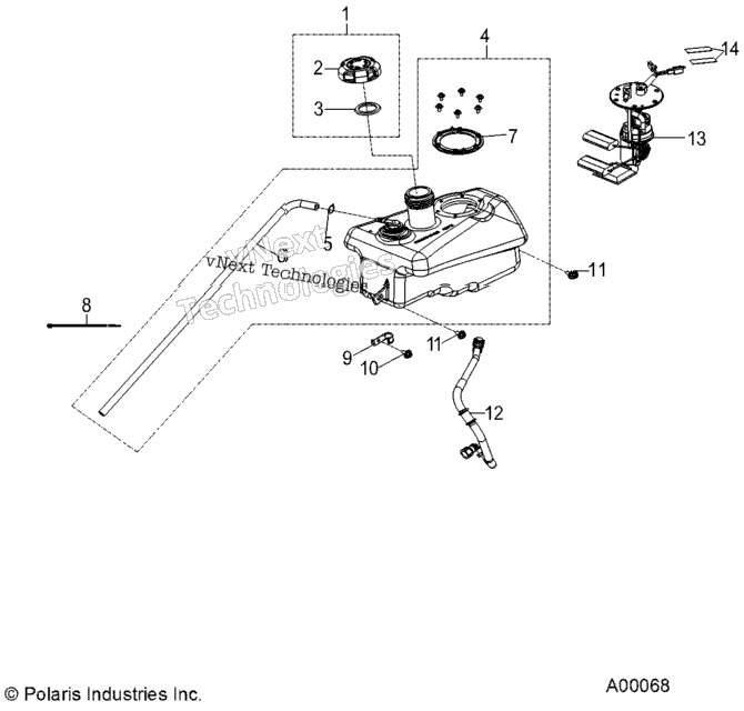Body, Fuel Tank Asm